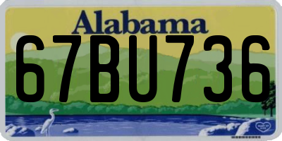 AL license plate 67BU736