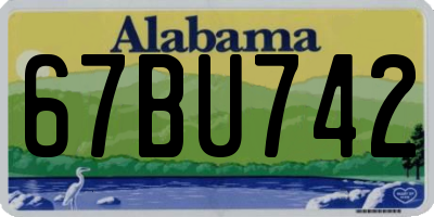 AL license plate 67BU742