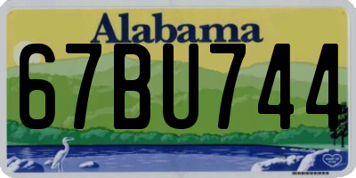 AL license plate 67BU744