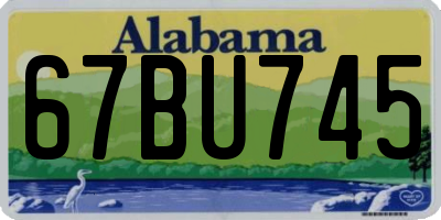 AL license plate 67BU745