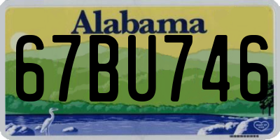 AL license plate 67BU746