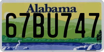 AL license plate 67BU747