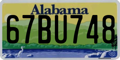 AL license plate 67BU748