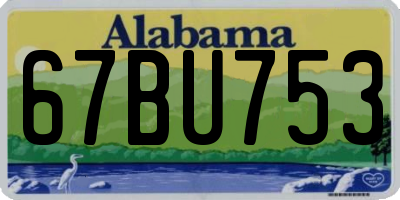AL license plate 67BU753