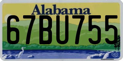 AL license plate 67BU755