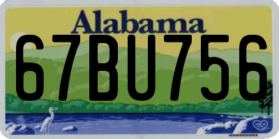 AL license plate 67BU756