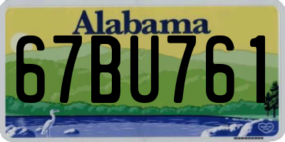 AL license plate 67BU761