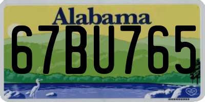 AL license plate 67BU765