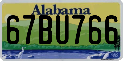 AL license plate 67BU766