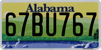 AL license plate 67BU767