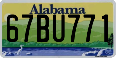 AL license plate 67BU771