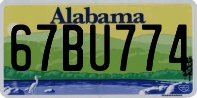 AL license plate 67BU774