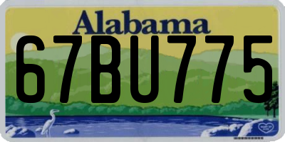 AL license plate 67BU775