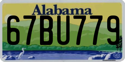 AL license plate 67BU779
