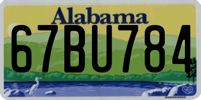 AL license plate 67BU784