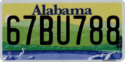 AL license plate 67BU788
