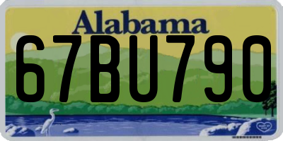 AL license plate 67BU790