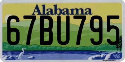 AL license plate 67BU795