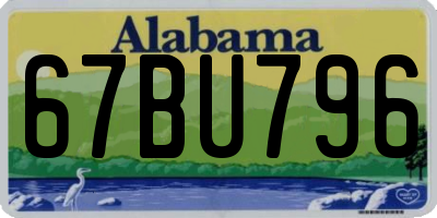 AL license plate 67BU796