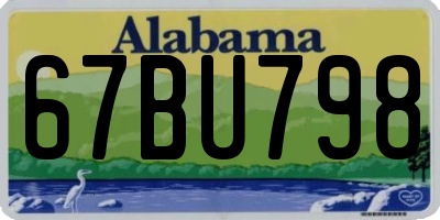 AL license plate 67BU798