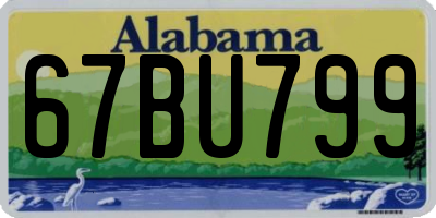 AL license plate 67BU799
