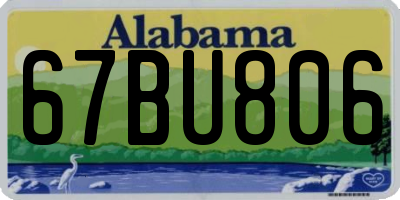 AL license plate 67BU806