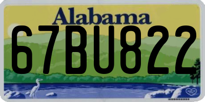 AL license plate 67BU822