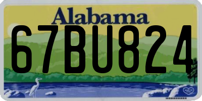 AL license plate 67BU824