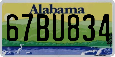 AL license plate 67BU834