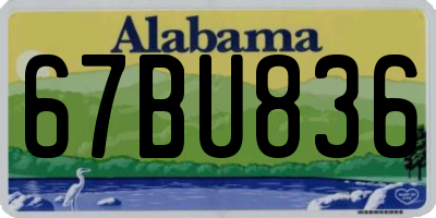 AL license plate 67BU836