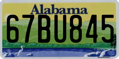 AL license plate 67BU845