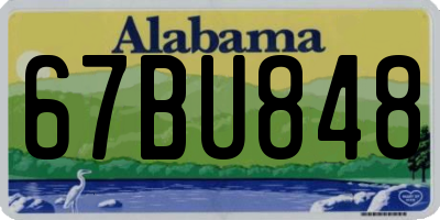 AL license plate 67BU848