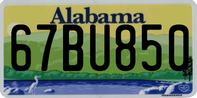 AL license plate 67BU850