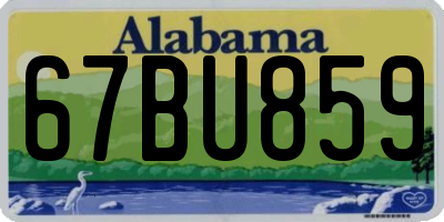AL license plate 67BU859