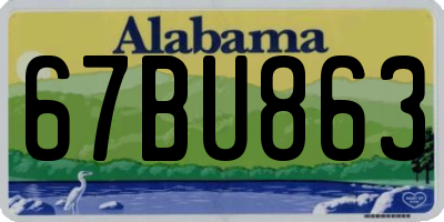 AL license plate 67BU863