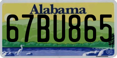 AL license plate 67BU865