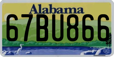 AL license plate 67BU866