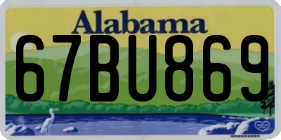 AL license plate 67BU869