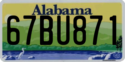 AL license plate 67BU871