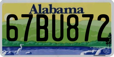 AL license plate 67BU872