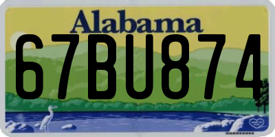 AL license plate 67BU874