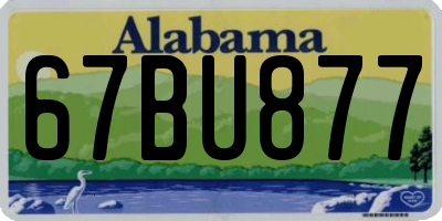 AL license plate 67BU877
