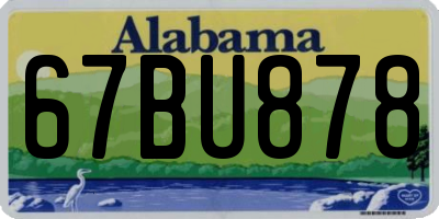 AL license plate 67BU878