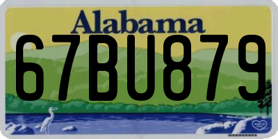 AL license plate 67BU879