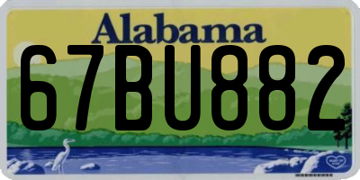 AL license plate 67BU882
