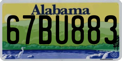 AL license plate 67BU883