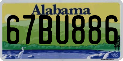 AL license plate 67BU886