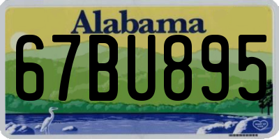 AL license plate 67BU895