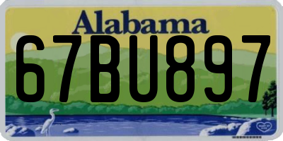 AL license plate 67BU897