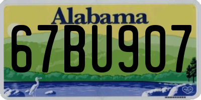 AL license plate 67BU907
